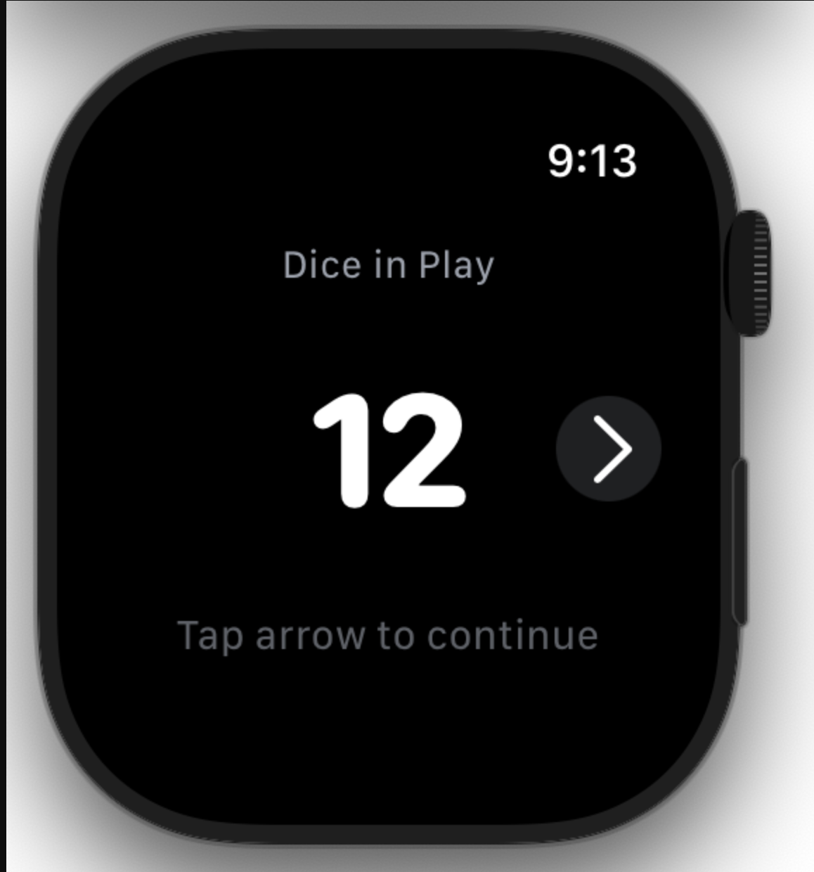 Main screen showing dice input and probability calculation
