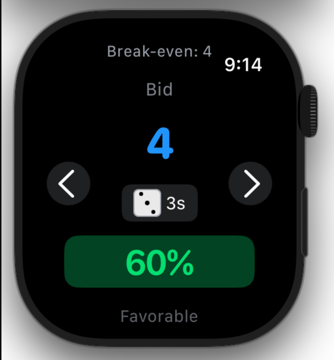 Bid configuration with count and face value selection