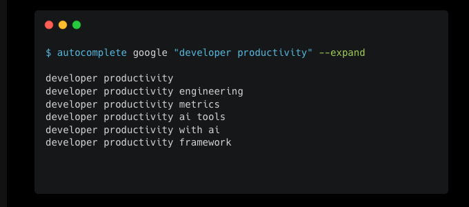 Autocomplete keyword research